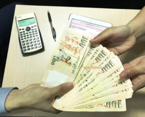 Receive cash for selling policy to Reps Holdings