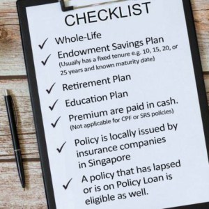 An insurance policy eligibility checklist for selling to REPs Holdings