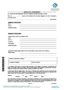 rbc absolute assignment form